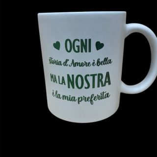 TAZZA IN CERAMICA ogni storia d'amore è bella