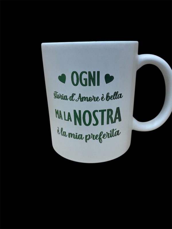TAZZA IN CERAMICA ogni storia d'amore è bella