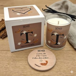 🚬🍯 Candela Soia "Tabacco Vaniglia" 200gr