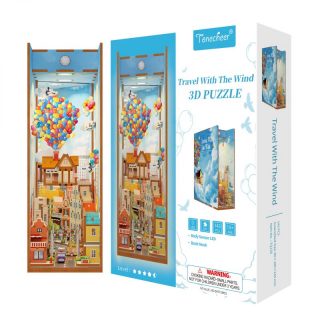 Travel with the Wind – UP – 3D Puzzle Wood – Book Nook