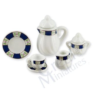 🍽️ Set Porcellana Completo 11 Pezzi Tondo "Eleganza Cobalto"