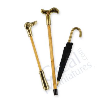 Set 3 Accessori Luxury: Ombrello e Bastoni da Passeggio