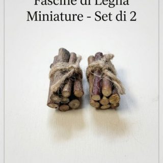 Set 2 Fascine di Ceppi di Legno con Spago