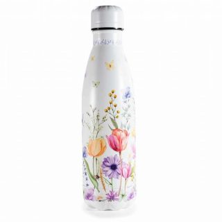 Borraccia Termica 500ml in Acciaio Inox - Design Floreale con Scatola Regalo
