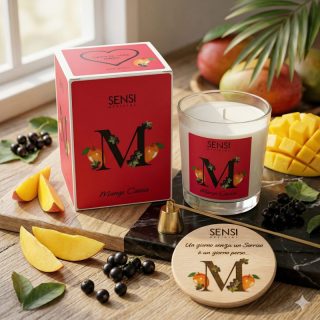 Candela Soia "Mango Cassis" 80gr – Vibes Tropicali & Sofisticate 🥭🍇