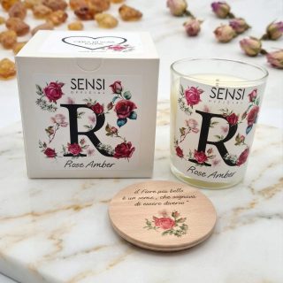 Candela Soia "Rose Amber" 200gr – Incanto Vellutato 🌹✨