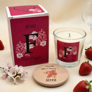 Candela Soia "Rosso Fragola" 200g – Un Brindisi Fruttato 🍓🍷