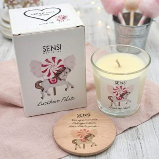 Candela Soia "Zucchero Filato" 80gr – Nuvoletta Dolcezza 🍭✨