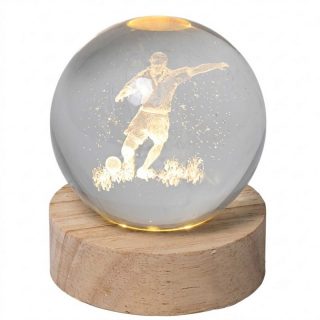 Sfera Luminosa Calciatore – Ø 8 x H 10 cm – USB