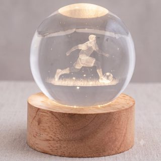 Sfera Luminosa Calciatore – 6x6x8cm – A Batteria