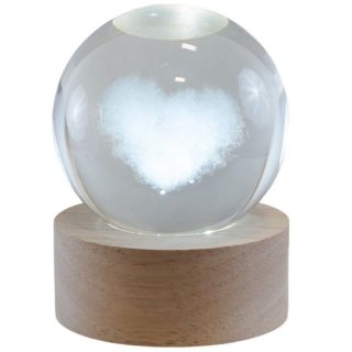 Sfera Luminosa Cuore – 6x6x8cm – USB