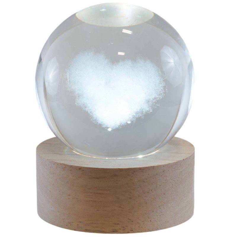 Sfera Luminosa Cuore – 6x6x8cm – USB