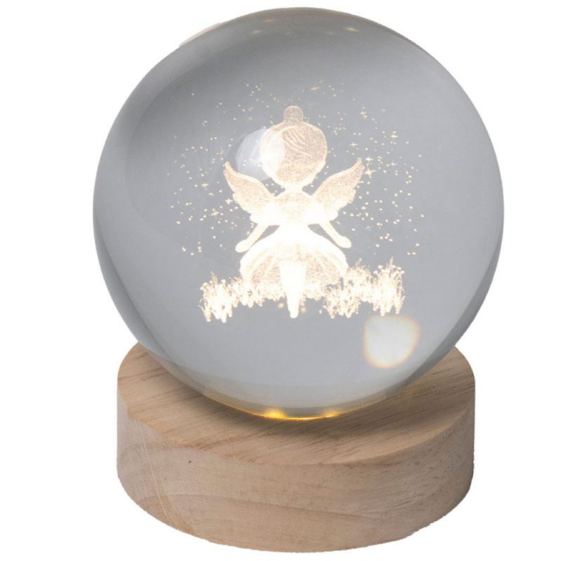 Sfera Luminosa Fatina – 6x6x8cm – USB - Gift Box