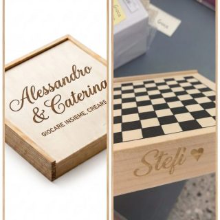 Set Giochi in Legno 4 in 1 Personalizzato con Incisione Laser