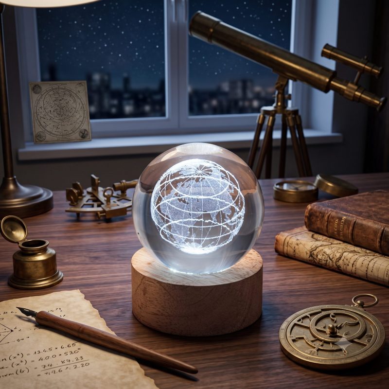 Sfera Luminosa Globo – 6x6x8cm – A Batteria