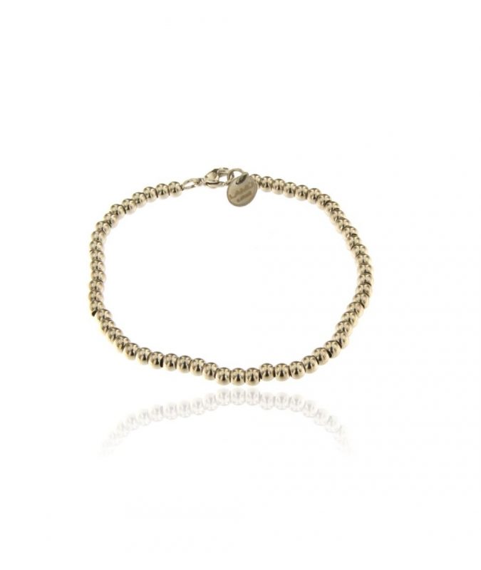 Bracciale con Sfere 3 mm in Acciaio Inox