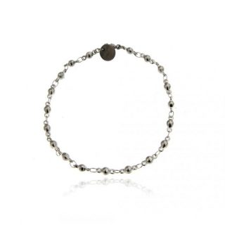 Bracciale Uomo con Piccole Sfere in Acciaio