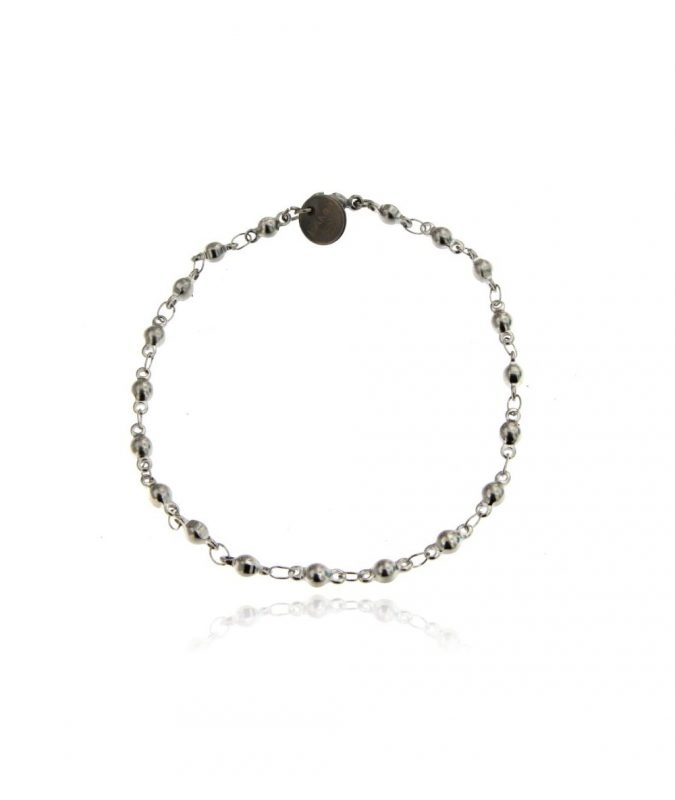 Bracciale Uomo con Piccole Sfere in Acciaio