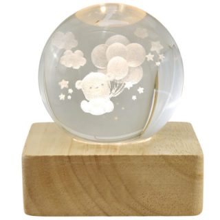 Sfera Luminosa Orsetto - 6x6x8cm – A Batteria