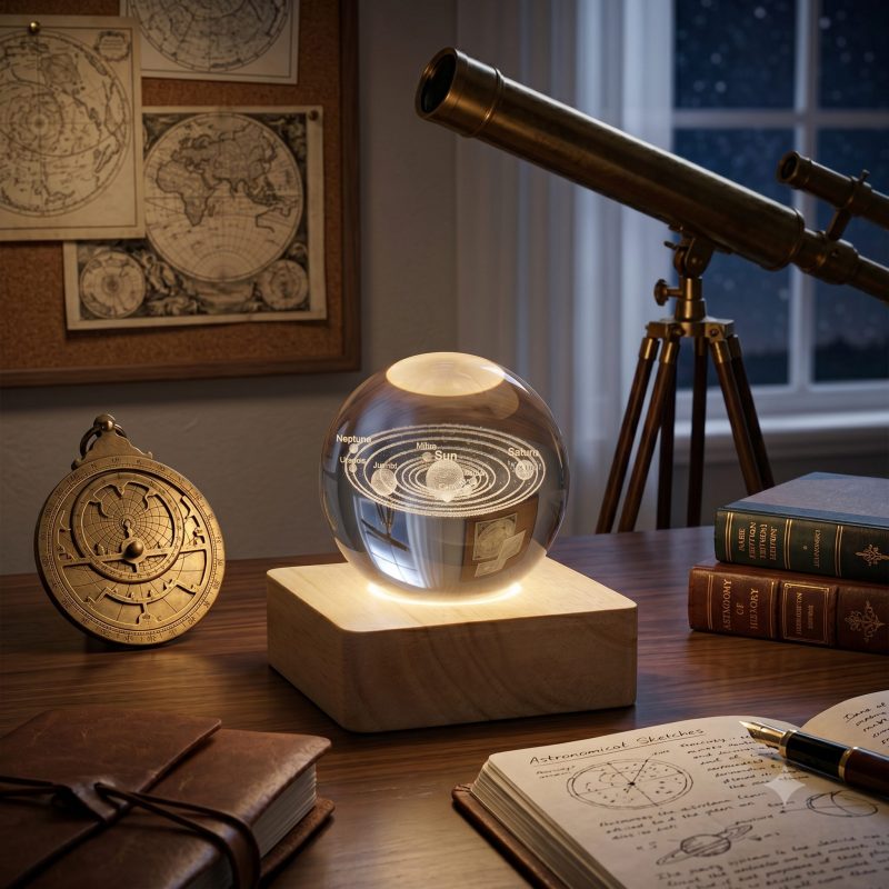 Sfera Luminosa Pianeti – 6x6x8cm – A Batteria