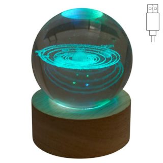 Sfera Luminosa Pianeti Multicolore – 6x6x8cm – USB
