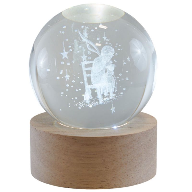 Sfera Luminosa Piccolo Principe – 6x6x8cm – USB
