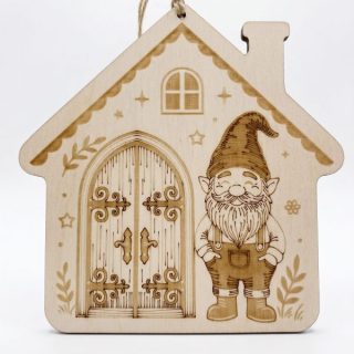 Sagoma in Legno CASETTA DELLO GNOMO 15x15cm