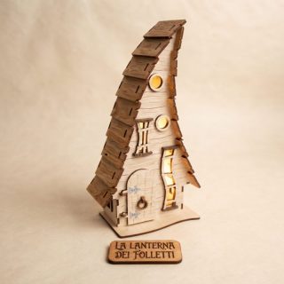 Kit Fai da Te in Legno "La Lanterna dei Folletti" (29x13,5x8 cm)
