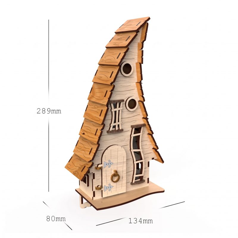 Kit Fai da Te in Legno "La Lanterna dei Folletti" (29x13,5x8 cm)